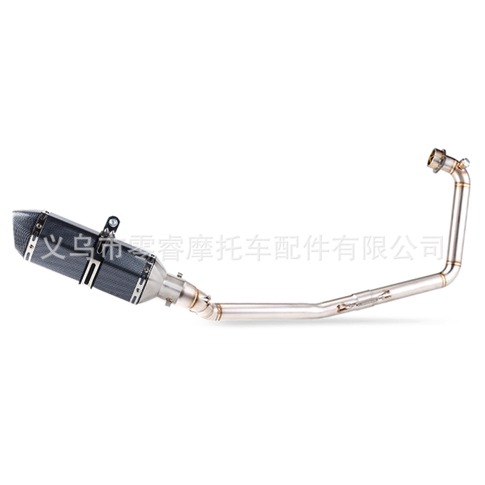 Motorcycle Modification Exhaust Pipe Suitable for Suzuki Gsx-R150 2017-2021 Stainless Steel Front Section Full Section