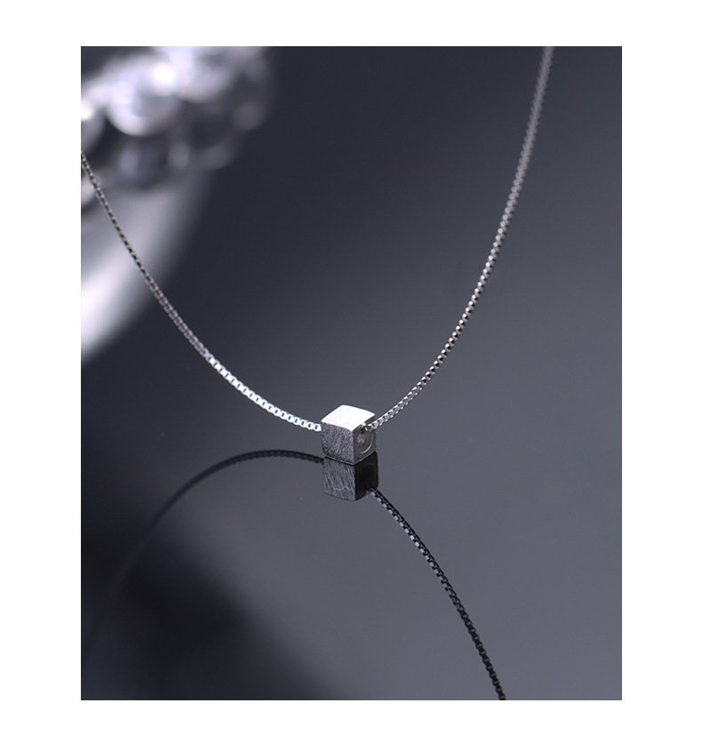 Daily Occasion 925 Sterling Silver Material Geometric Pattern 925 Sterling Silver Plating Geometric Pendant Necklace