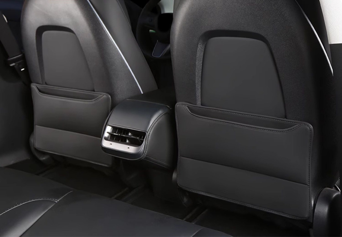 Anti-Kick Pad Rear Central Control Seat Back Protector for Tesla Model Y/3