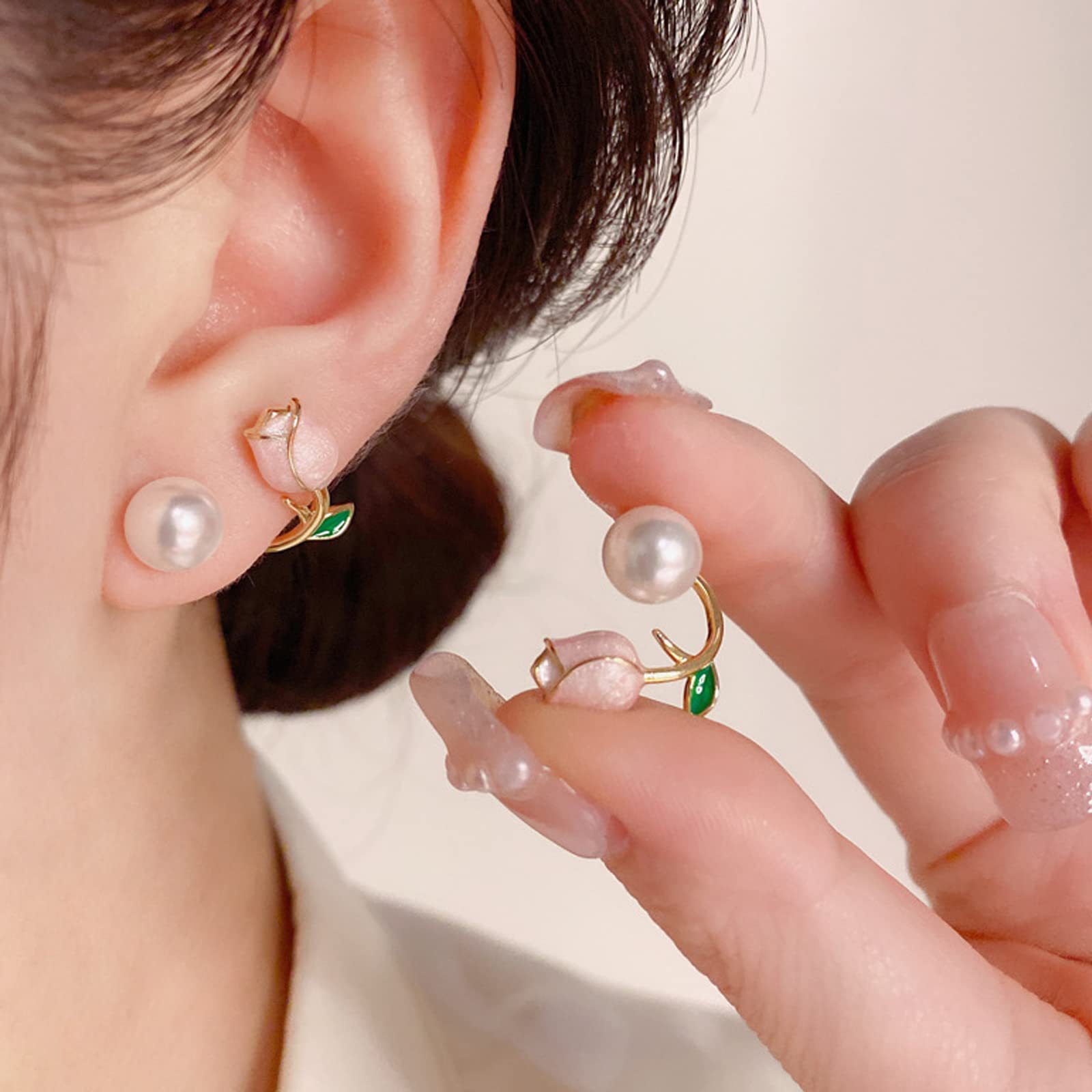 sophisticated universal elegant earrings from pearl