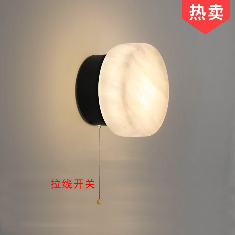 Cross-Border Bedroom Bedside Wall Lamp with Switch, Marble Wall Lamp for Hotel Living Room, Restaurant, Club Lobby, Background Wall, and Corridor Cross-Border Bedroom Bedside Wall Lamp with Switch, Marble Wall Lamp for Hotel Living Room, Restaurant, Club Lobby, Background Wall, and Corridor