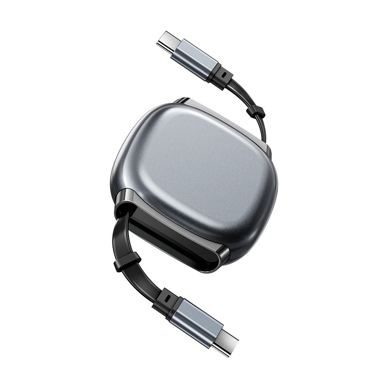 240W cable de datos telescópico súper rápido de carga magnética absorción cable de carga para Apple 17 Huawei tipo-c