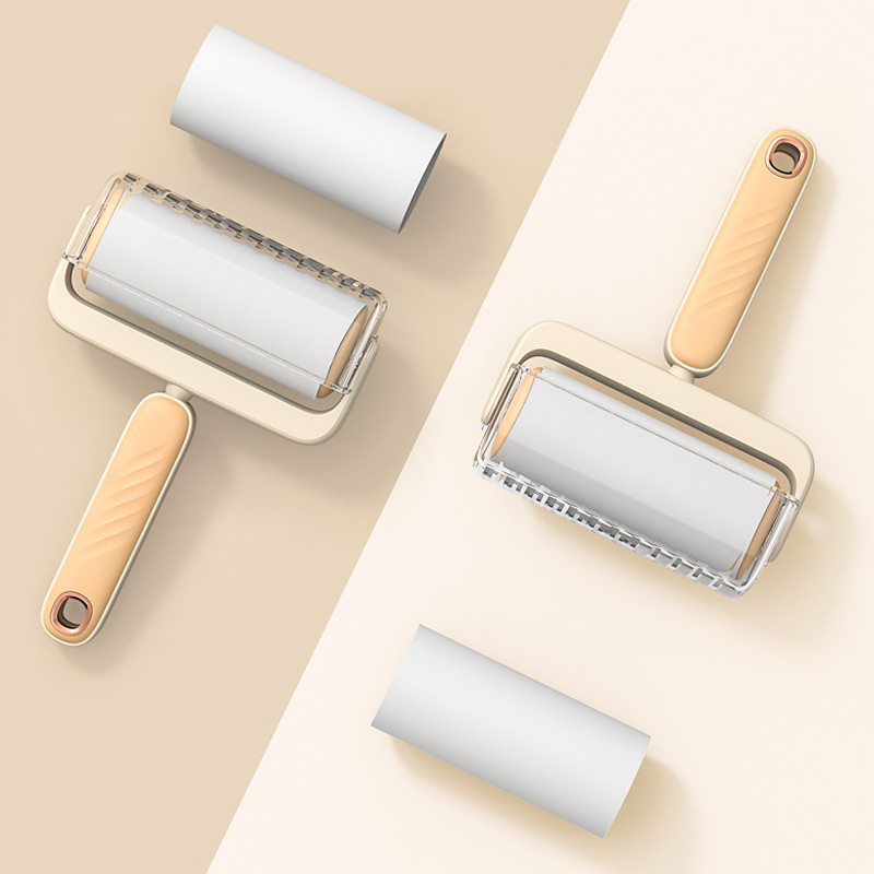 Hogar removedor de pelusa rodillo desgarrable rollo rodillo de papel cepillo de papel pegajoso rodillo grande hoja ropa de cama removedor de pelusa