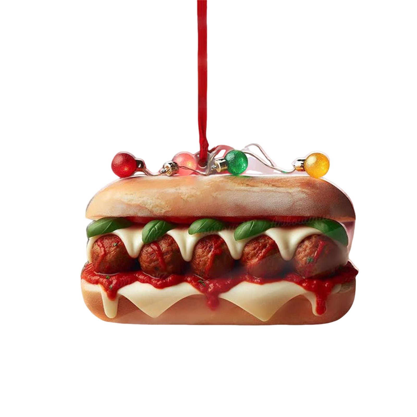 Nuevos alimentos transfronterizos donuts hamburguesas pan queso plano colgante acrílico decoración de automóviles colgantes image 7