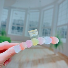 韩式儿童卡通糖霜爱心发爪头饰爪抓夹砂糖抓盘发爪马尾爪饰品发饰