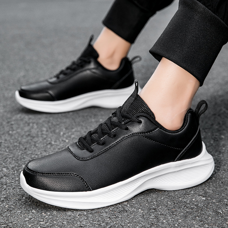 2023 oferta especial tamaño zapatilla de deporte de los hombres y los zapatos de las mujeres con forro polar primavera y otoño nuevos zapatos de cuero de fondo suave par de zapatos casuales
