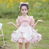 Fuchsia, Lolita style, with short sleeve