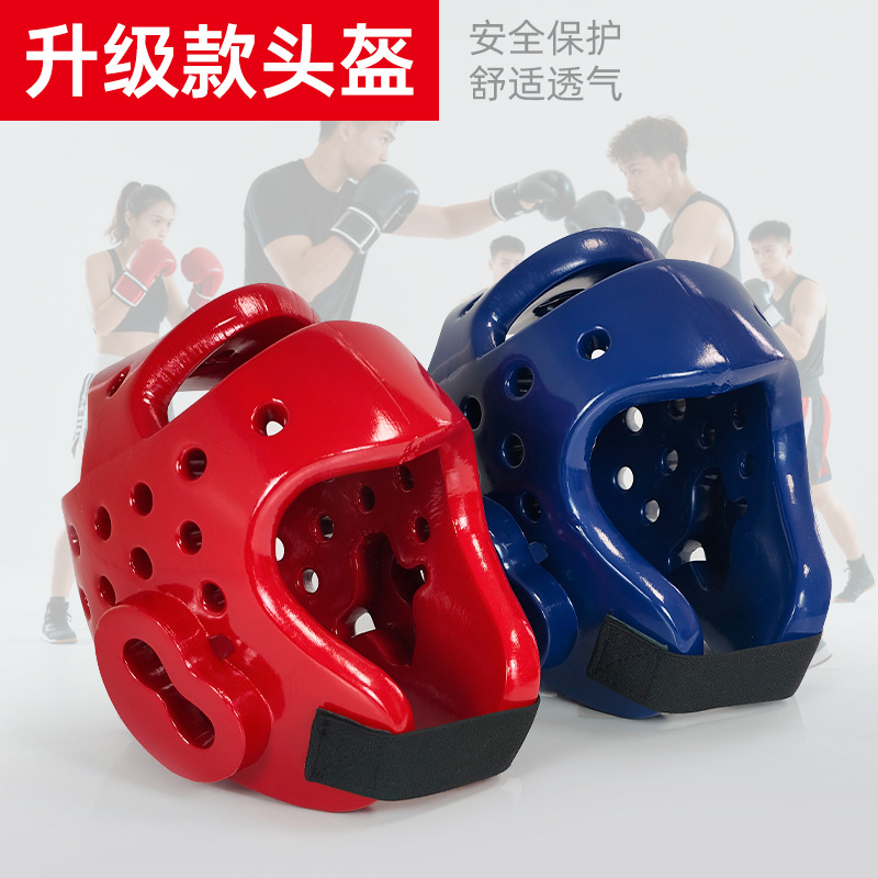 Boxing Helmet, Taekwondo Head Protection, Children's Karate Helmet, Sanda Free Fighting Training, Muay Thai Head Protection Gear