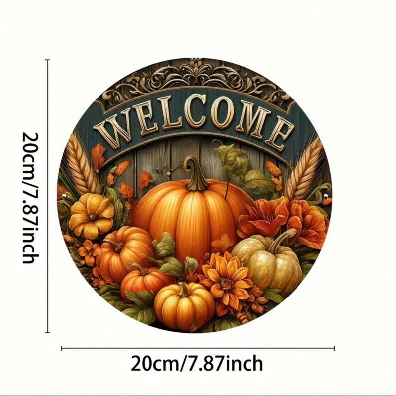 Neue produkte willkommen Thanksgiving planke mit seil anhänger herbst kürbis hängen atmosphäre dekorative auflistung_voghion.com