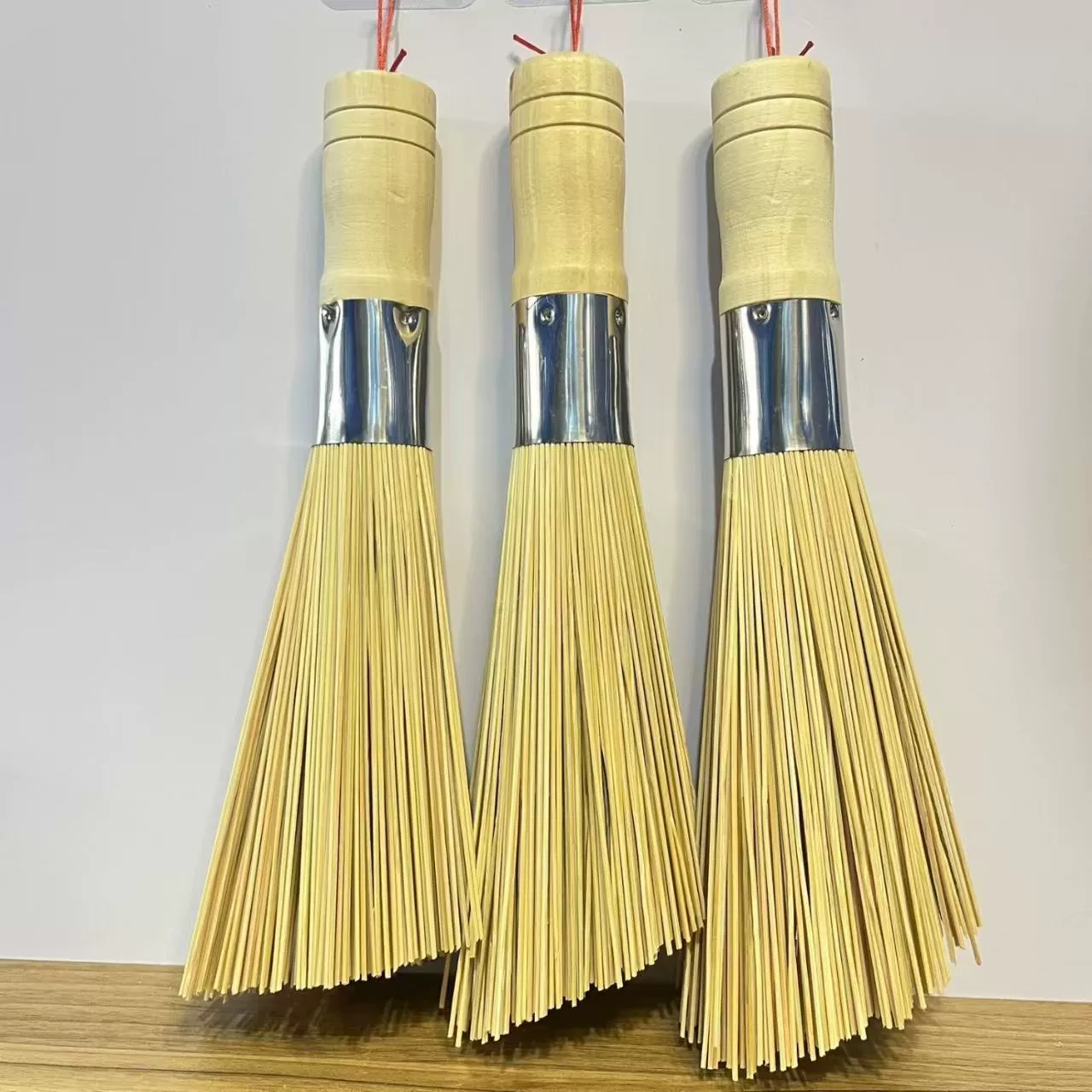 Старомодная бамбуковая щетка для кухни, бытовая щетка для мытья кастрюль, бамбуковая щетка, метла, люфа, коммерческая щетка для мытья чайника