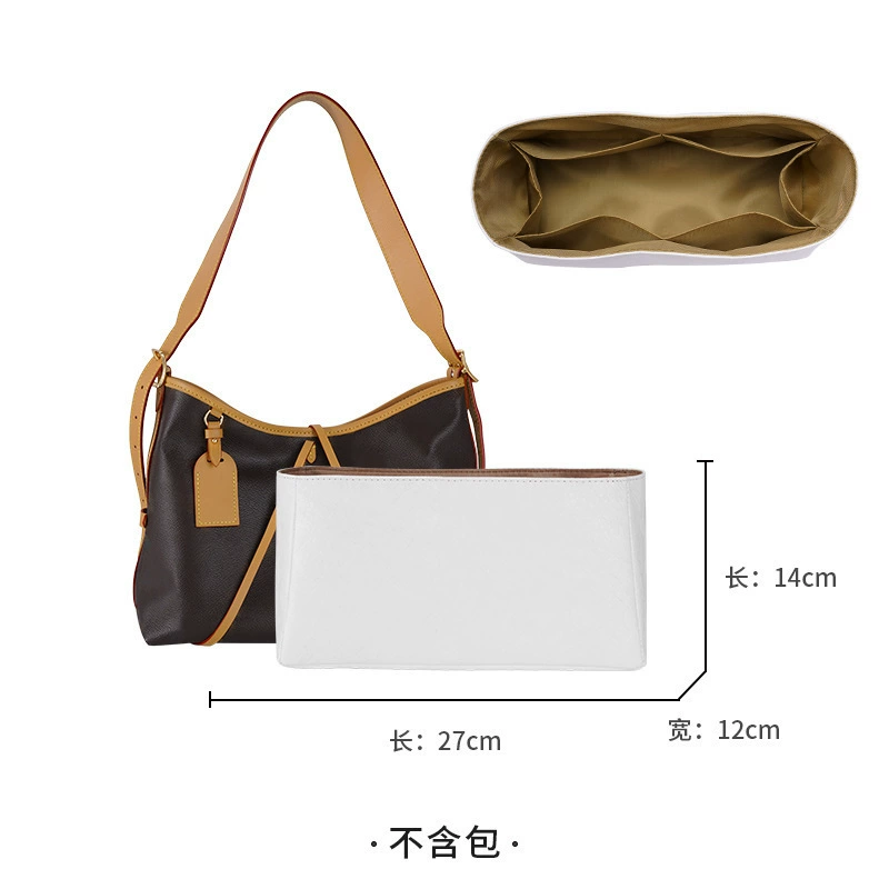 鑫玉匠 Подходит для сумки LV Carryall маленький внутренний мешочек для билетов, DuPont бумага для ремонта и хранения, легкая водонепроницаемая внутренняя подкладка
