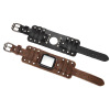 Apple, watch strap, universal advanced bracelet, genuine leather, punk style, high-quality style