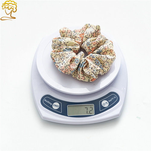 ins Japanese and Korean version of headwear new sweet floral large intestine hair ring girl forest style ponytail hair rope three-state fabric