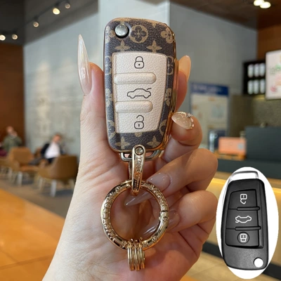 Suitable for Audi A6L Key: Car key bag - type-a-key-cover-trendy-ring
