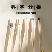 高档合金筷子家庭新款抗菌防霉耐高温餐具家用一人一筷专用陶瓷筷