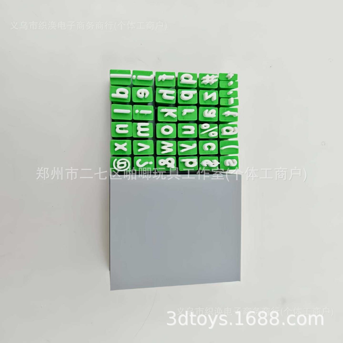 Nuevo producto transfronterizo creativo Alphabet clay seal conjunto de sellos de arcilla con letras mayúsculas y minúsculas