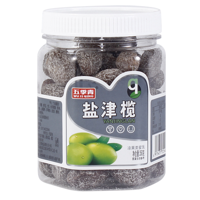350g 통조림 얀진 올리브 보존 과일 파삭 파삭 한 감초 짠 달콤한 올리브 과일 그물 연예인 간식 보존 과일
