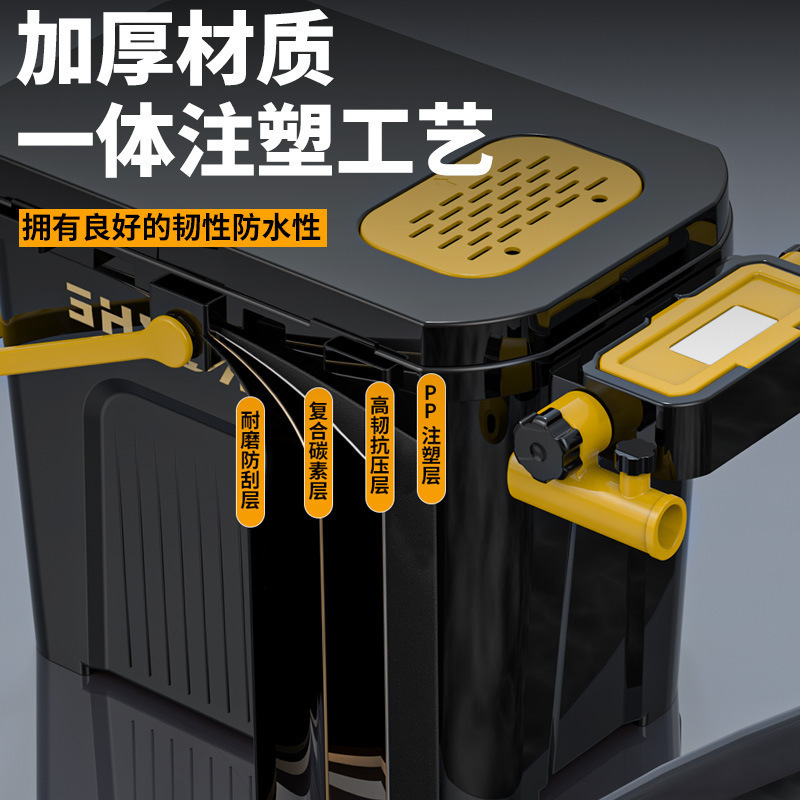 野营者多功能钓鱼桶可坐钓箱鱼桶新款全套钓桶钓鱼装备黑金钓鱼箱|undefined