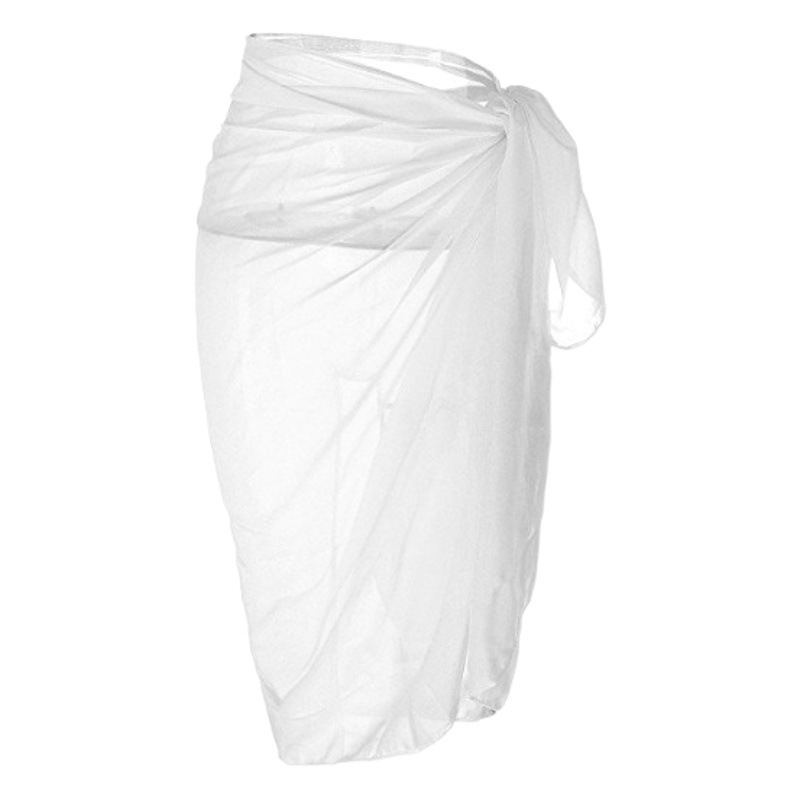 AliExpress Amazon cross-border Europe and the United States chiffon sunscreen clothing a variety of ways to wear beach skirt blouse cover skirt spot