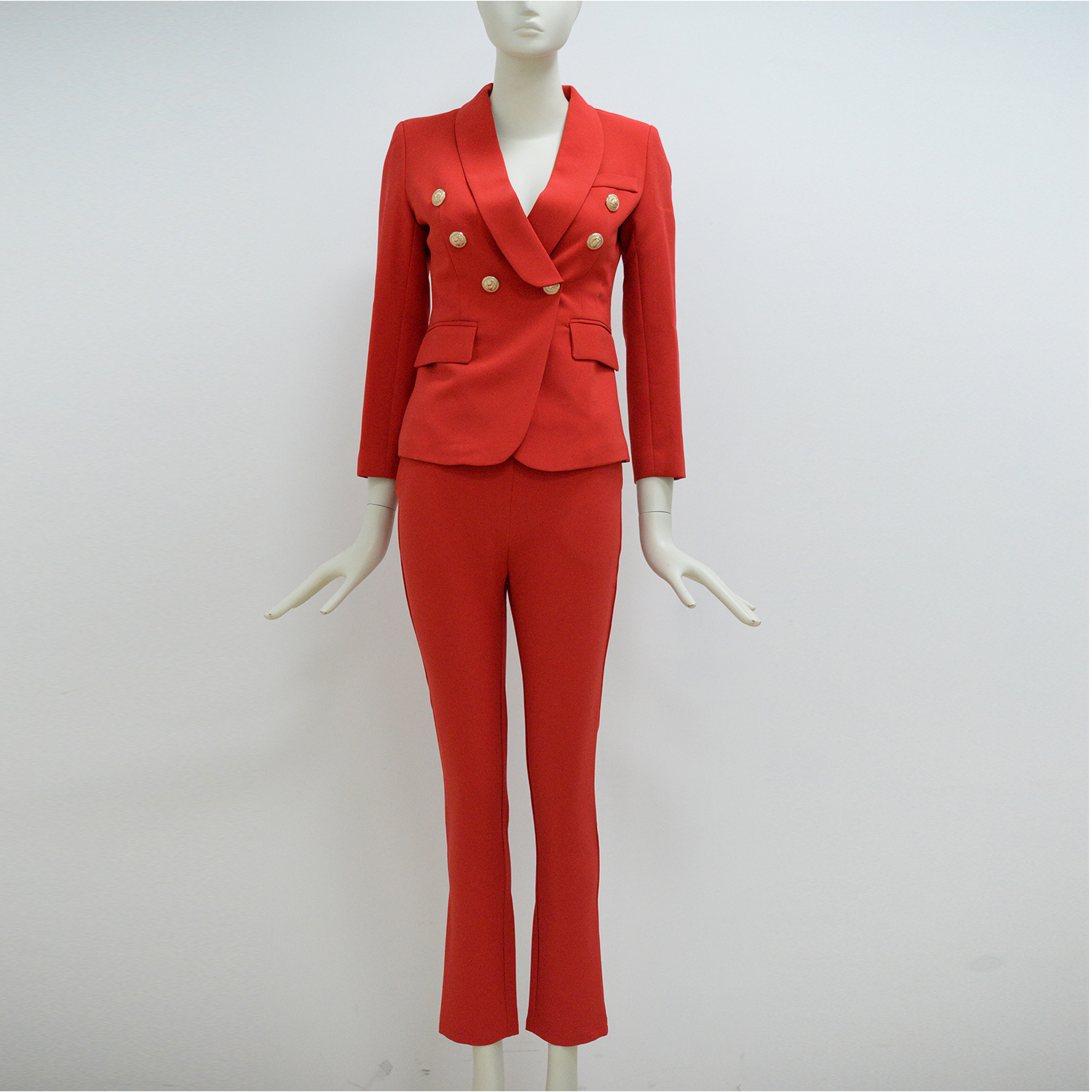 GraceChic Double-Breasted High-End Casual Slim Fit Suit Pants Export Women's Factory Direct Wholesale Hot-Selling Fashion European_voghion.com