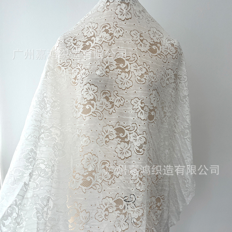 Tejido de encaje de algodón brocado, tela de cheongsam para hacer falda, vestido, tela de encaje multicolor, fábrica en stock