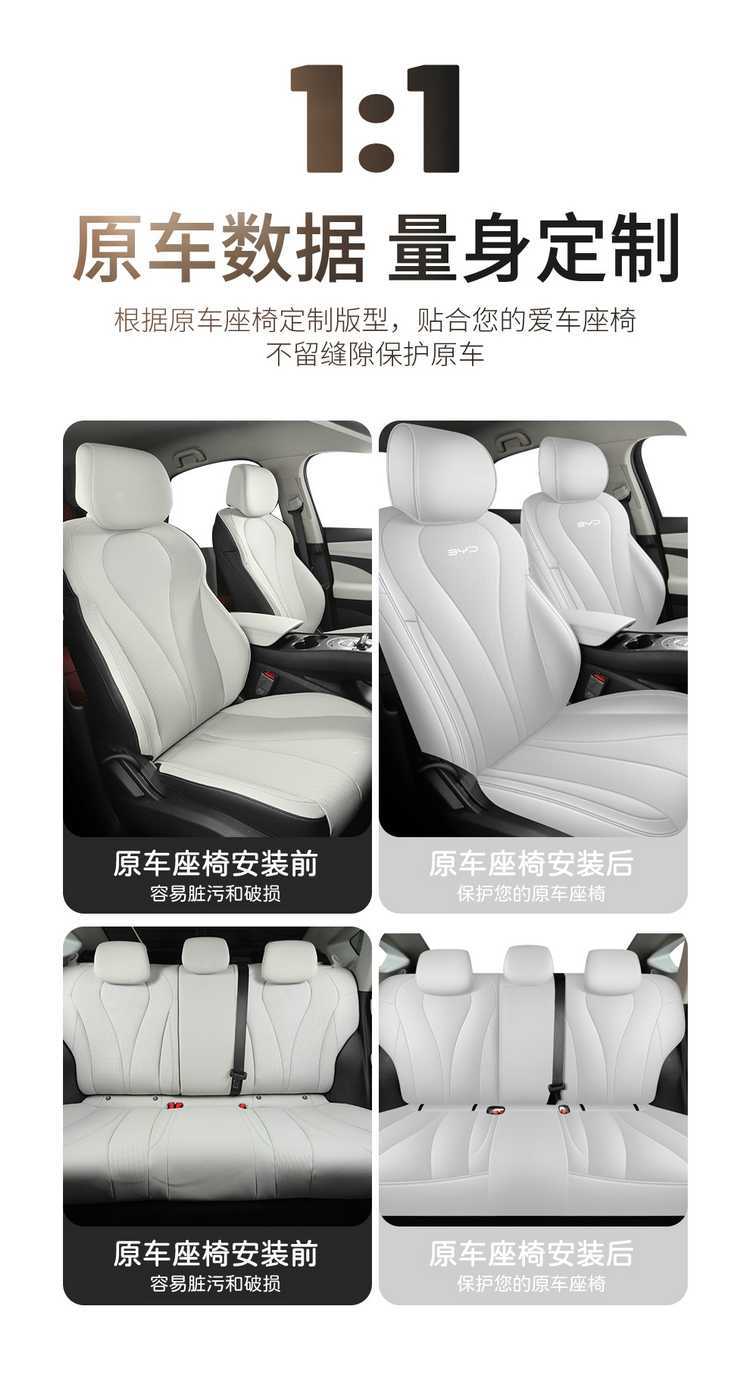 BYD Seal 05EV Seat Cover 2025, Full Surround Perforated Leather