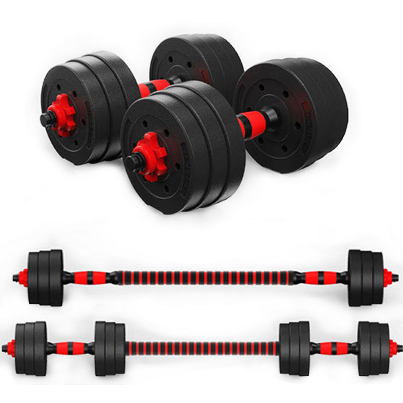 Dumbbell Men's Fitness Home Student Combination Set Barbell Rubber-coated Adjustable Weight Beginner Fitness Equipment