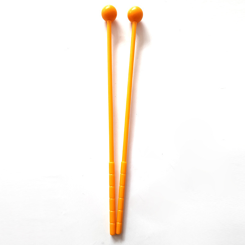 Fábrica al por mayor instrumento de percusión Orff martillo negro mano que sostiene niños jugando ayudas didácticas tambor palo tambor martillo