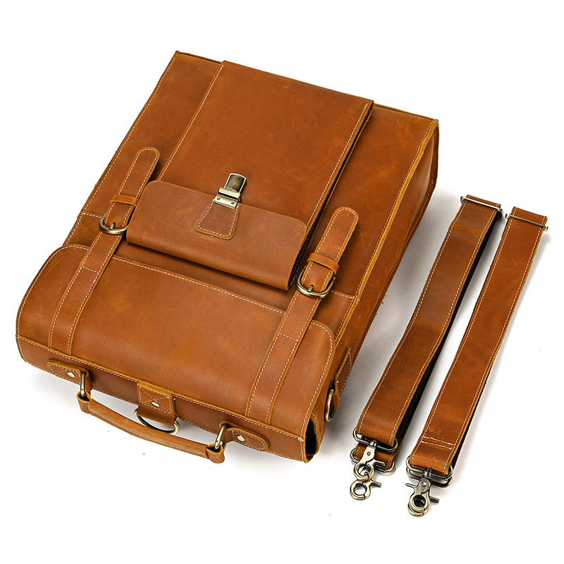 9980-brown double shoulder strap model