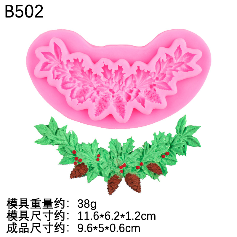 Molde de silicona decorativa de pastel de fondant de alce bricolaje de Navidad