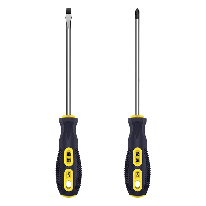 Juego de herramientas de destornillador cruzado magnético fuerte destornillador superduro golpe de grado industrial destornillador de flor de ciruelo de una palabra de boca plana alargada