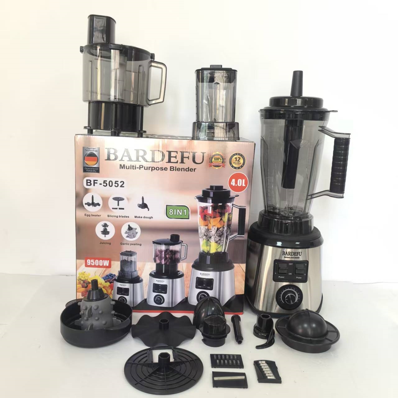 4L 8in1 mezcladora comercial de acero inoxidable mezcladora de alta potencia carne triturada máquina de jugo de hielo fábrica transfronteriza