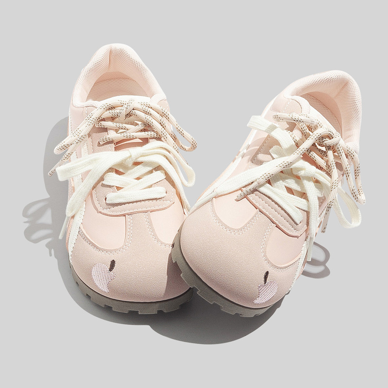 Flat-Soled German Training Shoes for Women, 2026 Spring New Model, Niche Original Design, Versatile, Fashionable, Casual, Student Sports Pink Sneakers