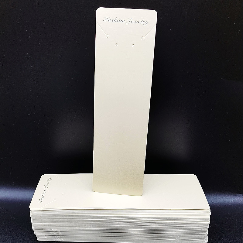Rectangle Pattern Simple Style, Classic Style Style 100 PCS/Package Plastic Paper Simple Style Classic Style Daily Rectangle Jewelry Packaging Cards Jewelry Packaging Bags