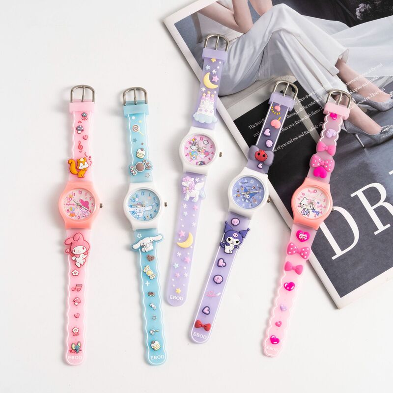 New Cartoon Sanrio Kulomi Yugui Dog 3D Strap Silicone Strap Watch Children's Watch Factory Wholesale New Cartoon Sanrio Kulomi Yugui Dog 3D Strap Silicone Strap Watch Children's Watch Factory Wholesale