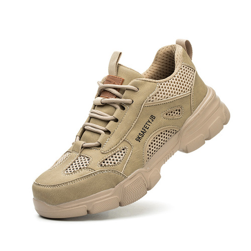 Work safety shoes for men and women, all-season, breathable, wear-resistant, anti-puncture, anti-strike, long-standing comfortable safety shoes.