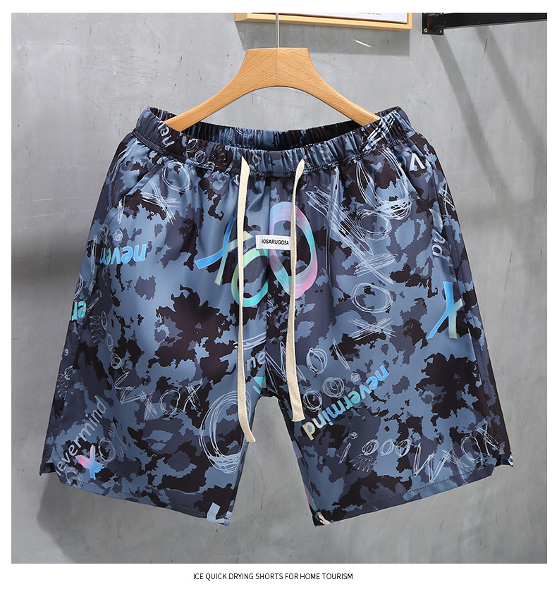 Heren hardloopshorts sneldrogend ademend voor sport en strand_voghion.com