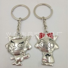 丹顺外贸饰品情侣红太狼灰太狼钥匙圈背包挂件汽车钥匙扣造型饰品