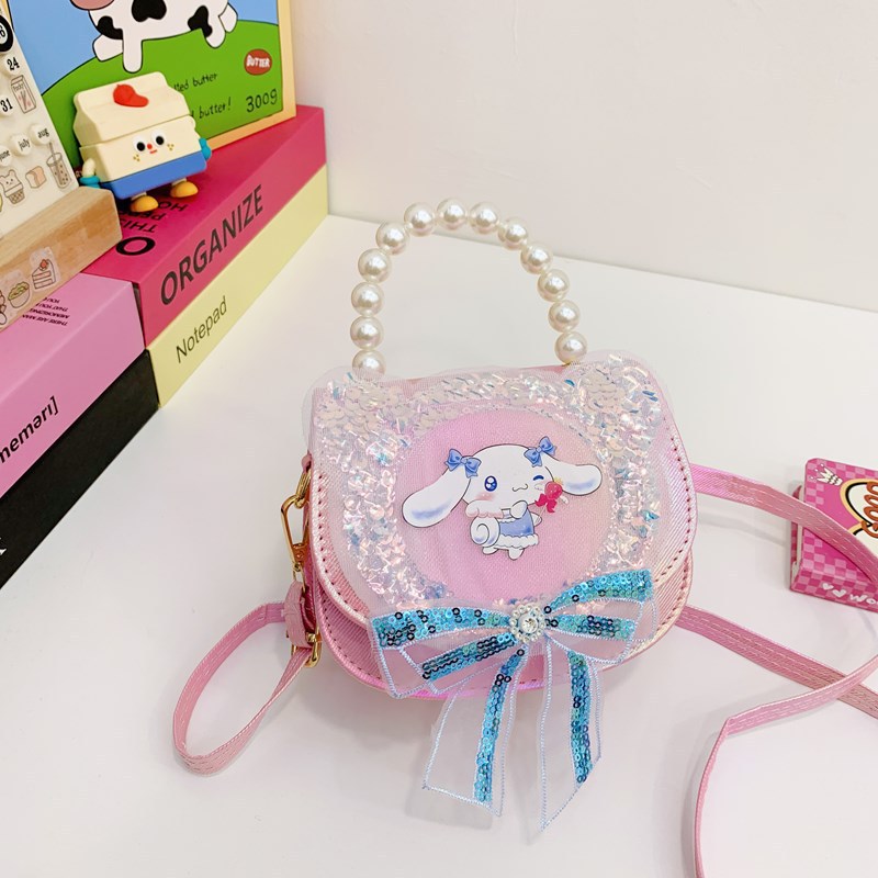 Arco de sequillas princesa bolso de viento amor Koolomi niñas bolso de tramo inclinado super hermoso bolso de mano bebé