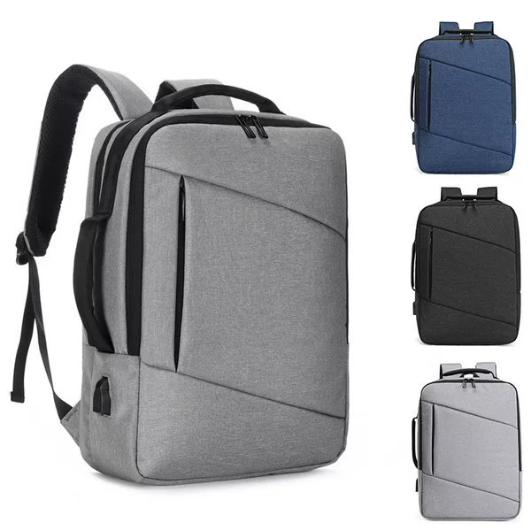 Oxford Cloth Backpack Men's New 2021 Business Commuter Exhibition Computer Bag USB Charging Multifunctional Backpack