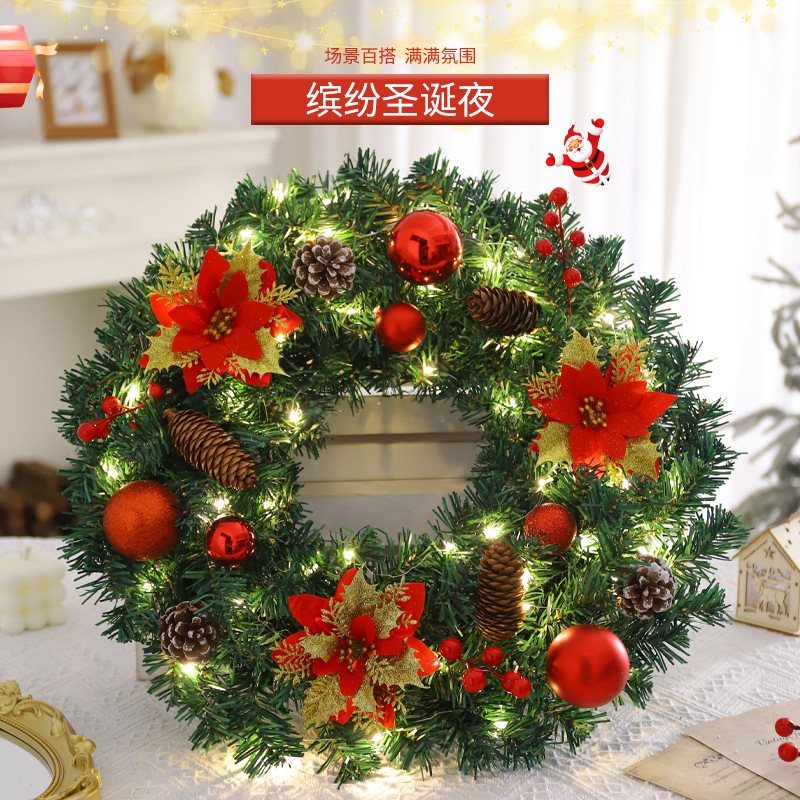 Decoraciones de Navidad escena diseño guirnalda de Navidad puerta colgando adornos de árbol de Navidad ancianos muñeco de nieve muñeca adornos