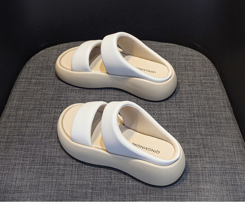 Sandal nữ quai ngang đế dày mũi tròn da thật mềm mại — M 2361m màu, M2361 màu xanh lá cây, M2361 màu tím, M2361 màu vàng chi tiết 26