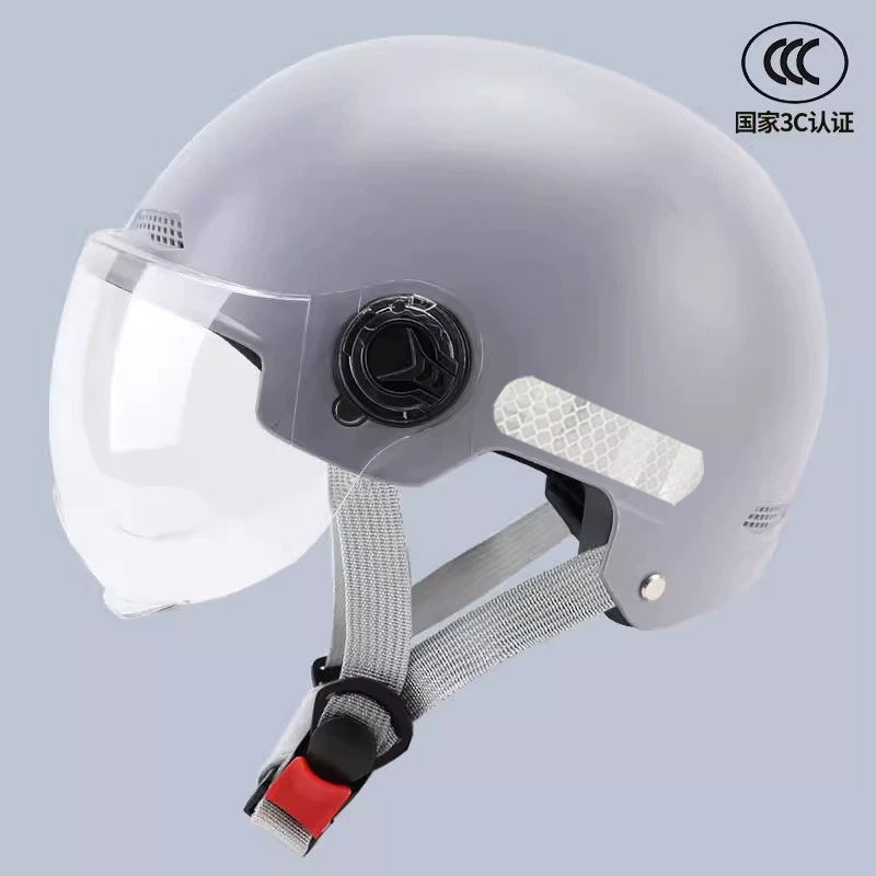 New National Standard 3C Certified Electric Vehicle Helmet for Women, Summer Sun Protection Half Helmet for Electric Motorcycles, Men's All-Season Safety Helmet