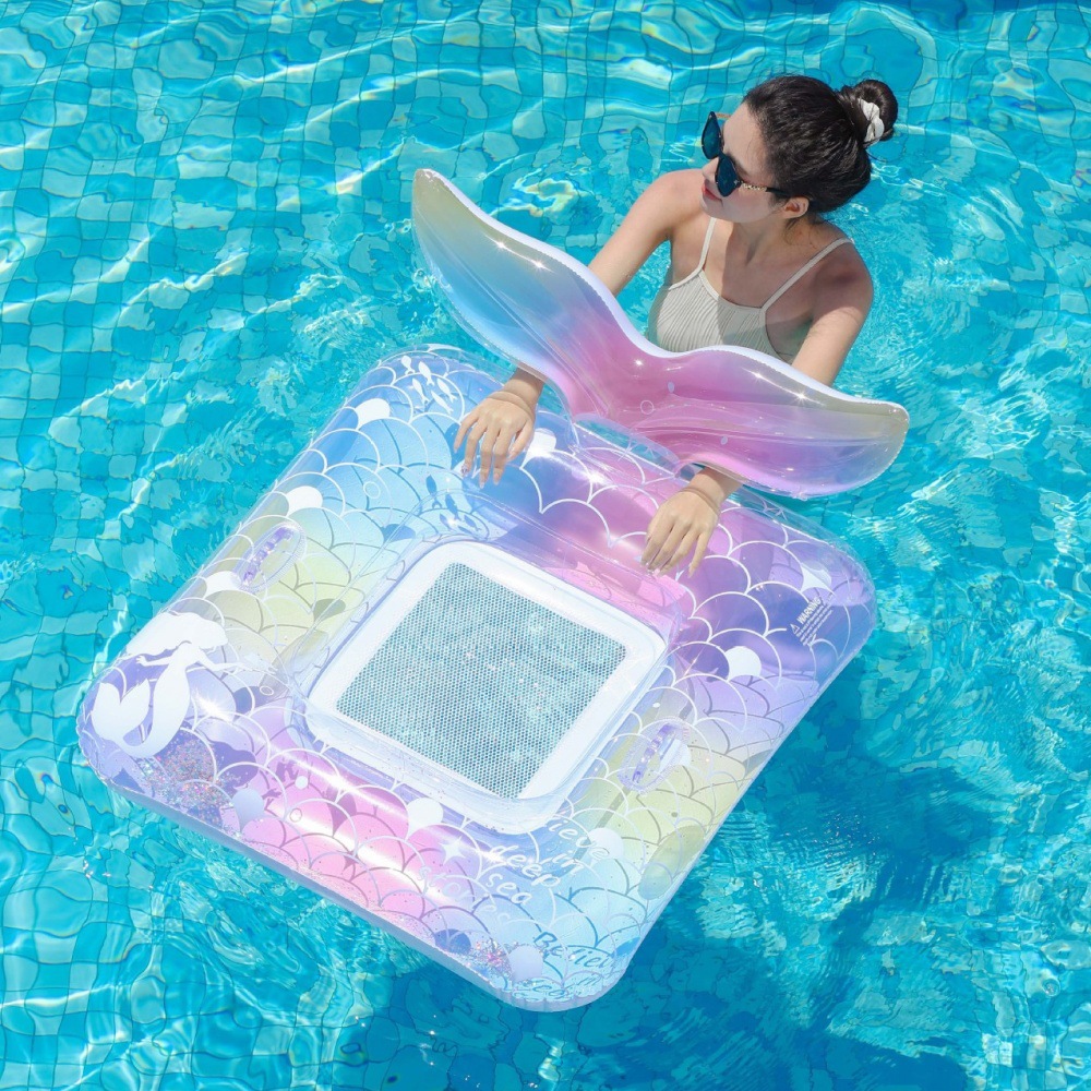 Piscina de viento minimalista círculo de natación de vacaciones círculo de natación para adultos niños sillón de piscina infinita para tomar fotos de diapositivas flotantes