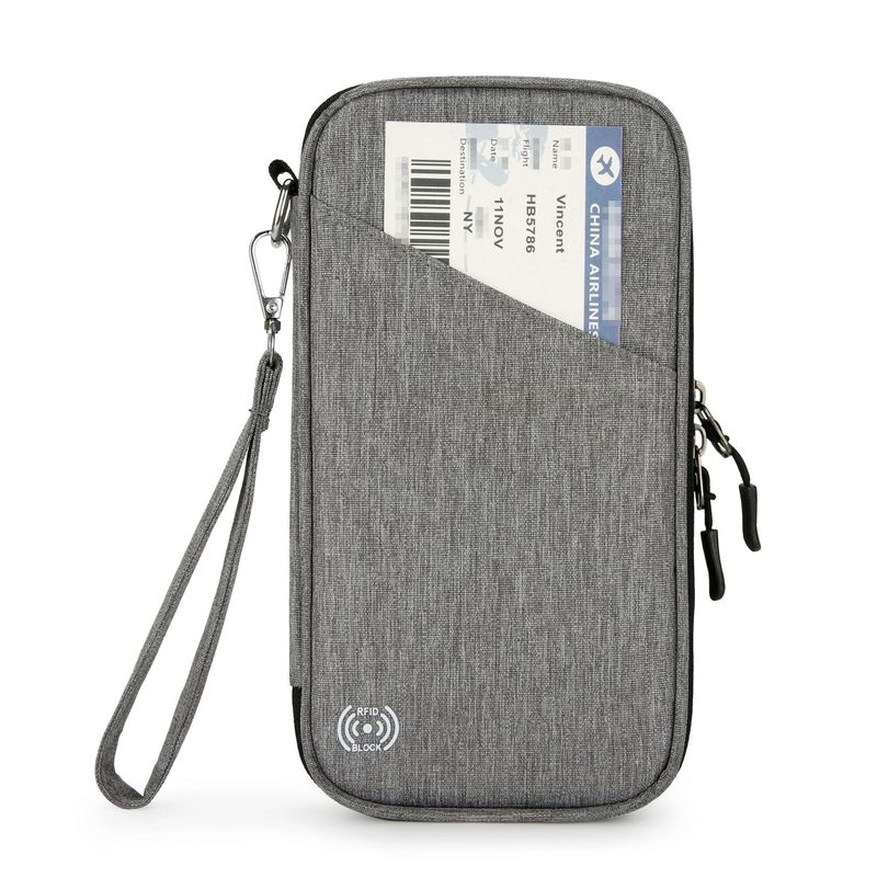ホット多機能パスポートバッグ大容量家庭収納バッグ旅行防水カードバッグRFID|undefined