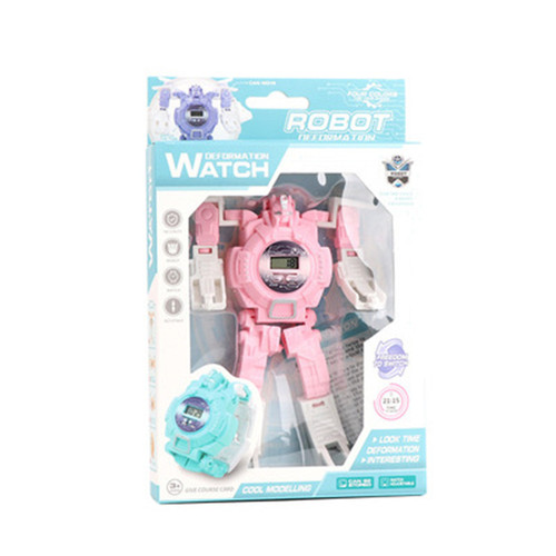 Electronic children's watch, transforming robot watch, floor push toys, kindergarten, small prizes, gifts, wholesale