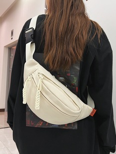 Cross-border classic waist bag for women, high-looking cycling backpack, large-capacity crossbody bag, men's North Korea brand multi-function chest bag