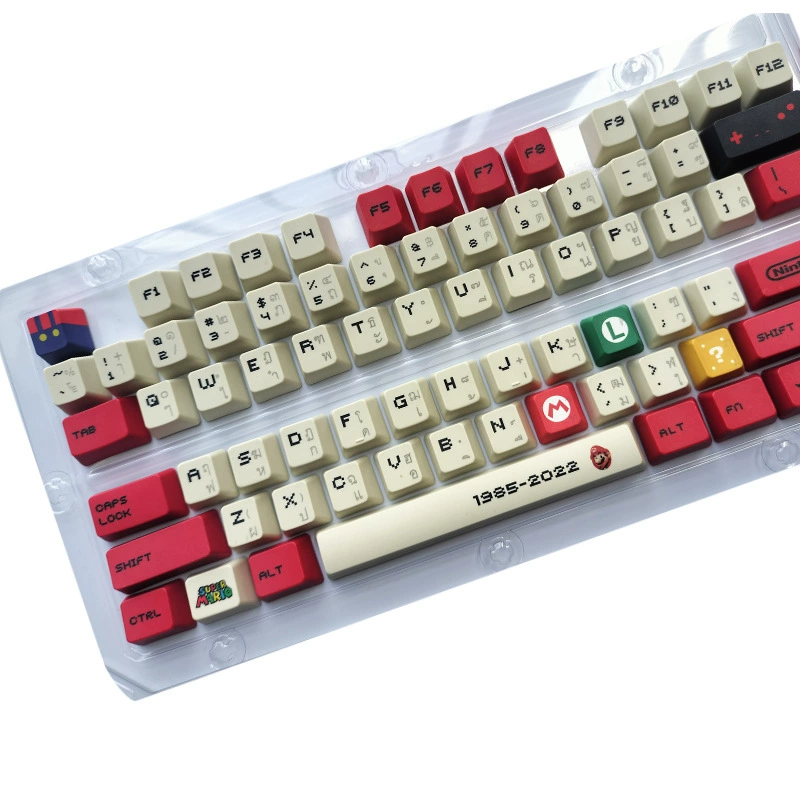 Cross-border горячий маркетинг оригинальная графика, мария Sublimation, PBT персональная клавиша, 133 клавиши, механическая клавиатура, клавиатурная плата