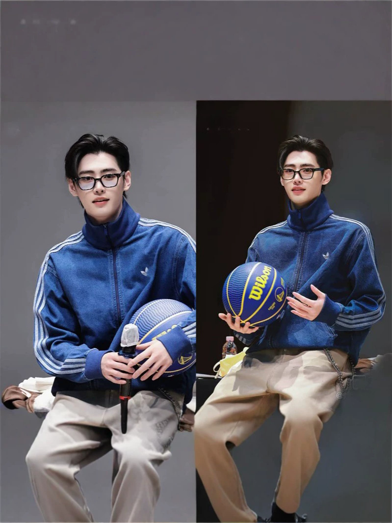 Wholesale of new spring and autumn embroidered, thick, loose-fitting denim jackets for men and women, featuring a loose striped design and a stand-up collar