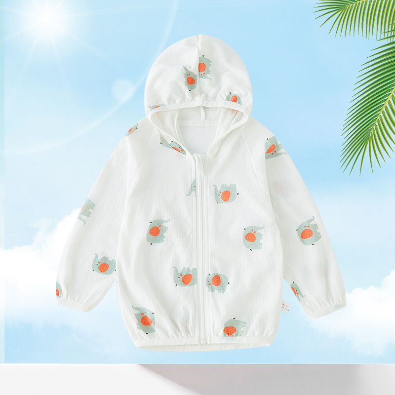 Baby Sun Protection Clothing Summer Thin Breathable Cotton Infant Air Conditioning Shirt for Boys and Girls Children Sun Protective Suit Mesh Jacket